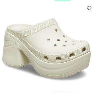 New Crocs Siren clogs W6 Bone